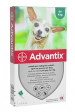 Advantix Spot On 1x0,4ml pro psy do 4kg  (1 pipeta)