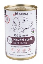 All Animals DOG hovězí steak 400g