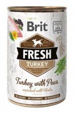 Brit Dog Fresh konz Turkey with Peas 400g