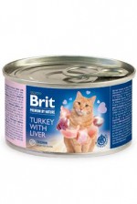 Brit Premium Cat by Nature konz Turkey&Liver 200g