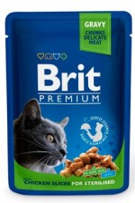 Brit Premium Cat kapsa Chicken Slices for Steril 100g