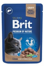 Brit Premium Cat kapsa Liver for Sterilised 100g