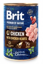 Brit Premium Dog by Nature  konz Chicken & Hearts 400g