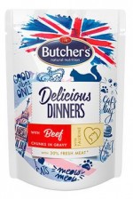 Butcher's Cat Class.Delic.Dinn. hovězí kapsa 100g
