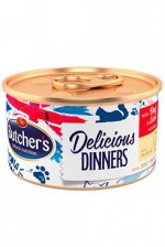 Butcher's Cat Class.Delic.Dinners hovězí+játra konz85g
