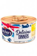 Butcher's Cat Class.Delic.Dinners kuře+krůta konz85g