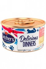 Butcher's Cat Class.Delic.Dinners losos+krevet konz85g