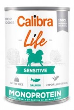 Calibra Dog Life  konz.Sensitive Salmon with rice 400g