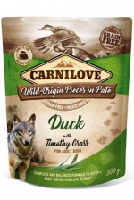 Carnilove Dog Pouch Paté Duck & Timothz Grass 300g