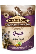 Carnilove Dog Pouch Paté Quail & Yellow Carrot 300g