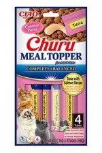 Churu Cat Meal Topper Tuna with Salmon Recipe 4x14g