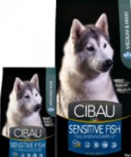 CIBAU Adult Sensitive Fish&Rice 12kg+2kg ZDARMA