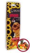FINE PET Tyčinka Hlodavec exot ovoce 2ks/110g