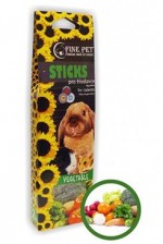 FINE PET Tyčinka Hlodavec zelenina 2ks/110g