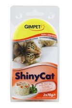 Gimpet kočka konz. Shiny Cat kuře+papája 2x70g