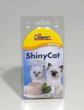 Gimpet kočka konz. ShinyCat  Junior kuře 2x70g