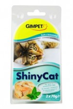 Gimpet kočka konz. ShinyCat  kuře/krevety 2x70g
