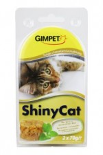 Gimpet kočka konz. ShinyCat tuňak/krev/maltóza 2x70g