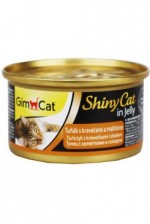 Gimpet kočka konz. ShinyCat tuňák+kreveta+maltoza 70g