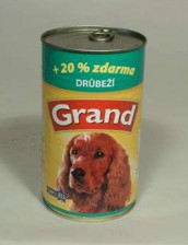 GRAND konz. pes drůbeží 1300g