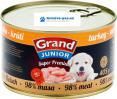 GRAND konz.  Superpremium Junior pes krůtí 405g