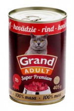 GRAND konz.  Superpremium kočka hovězí 405g