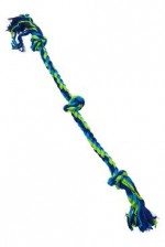 Hračka pes BUSTER Dent.Rope 3 uzly modrá/limet.91cm XL