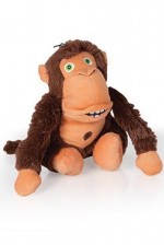 Hračka pes Crazy monkey hnědá 36cm