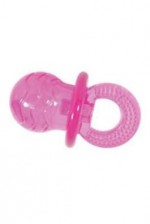 Hračka pes dudlík TPR POP PACIFIER 10cm růžová Zolux