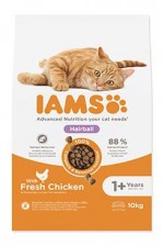 Iams Cat Adult Hairball Chicken 10kg