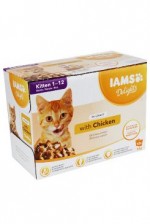 Iams Cat Kotě - v omáčce multipack 12x85g