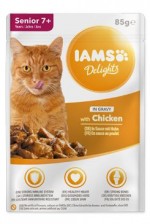 Iams Cat Senior Kuře v omáčce kapsa 85g