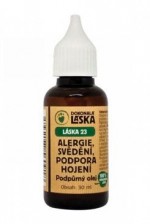 LÁSKA 23 Alergie, hojení, svědění, podpůrný olej 30ml