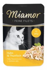 Miamor Cat Filet kapsa kuře+tuňák v želé 100g