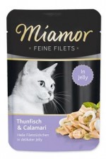 Miamor Cat Filet kapsa tuňák+kalamáry v želé 100g