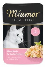 Miamor Cat Filet kapsa tuňák+krab v želé 100g
