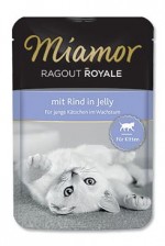 Miamor Cat Ragout Junior kapsa hovězí v želé 100g