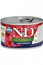 N&D DOG QUINOA Weight Mnmgmt Lamb & Brocolli Mini 140g