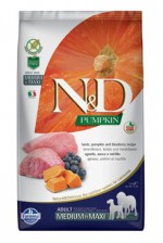 N&D GF Pumpkin DOG Adult M/L Lamb & Blueberry 12kg