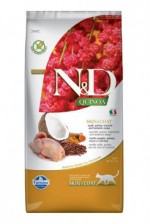 N&D GF Quinoa CAT Skin&Coat Quail & Coconut 5kg