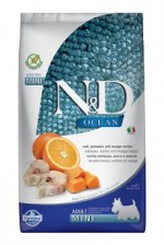 N&D OCEAN DOG GF Adult Mini Codfish&Pumpki&Orang 2,5kg