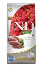 N&D Quinoa DOG Neutered M/L Duck&Broccoli&Asp. 12kg