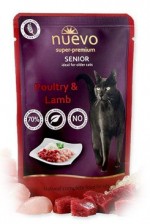 Nuevo kočka kapsa senior drůbeží a jehněčí s rýží 85g