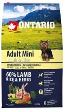 Ontario adult dog MINI Lamb & Rice 2,25kg