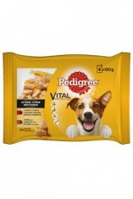 Pedigree kapsa 4 pack  hovězí+jehně/krůta+mrkev 4x100g