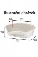 Pelech plast SIESTA DLX 4 modrý 61,5x45x21,5cm FP 1ks