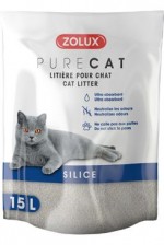 Podestýlka PURECAT natural silica 15l Zolux