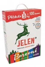 Prací prostředek Jelen mýdlový prášek Color 5kg BOX