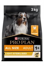ProPlan Dog All Size Adult Light/Sterilised 3kg