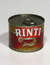 Rinti Dog Gold konzerva telecí 185g